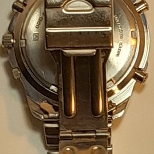 Pulsar By Seiko Chronograph Alarm Vintage Watch With Glowing Dial